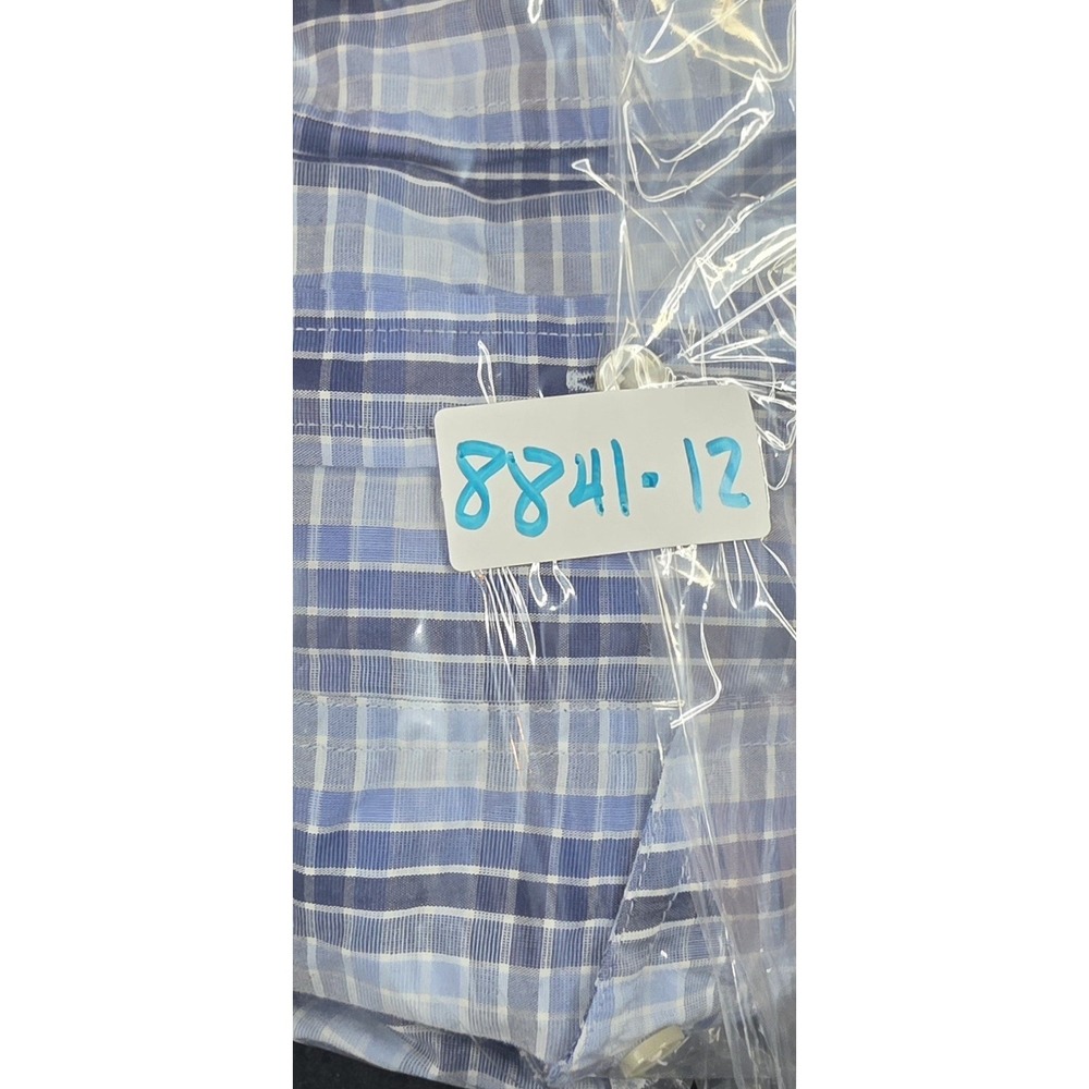 Apt 9 Men's Size M Blue Plaid Short Sleeve Button Down Shirt Casual Summer... - Picture 9 of 9